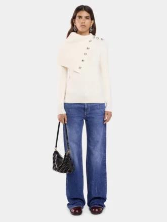Off White Pullover aus Wolle
