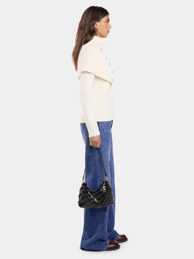 Off White Pullover aus Wolle