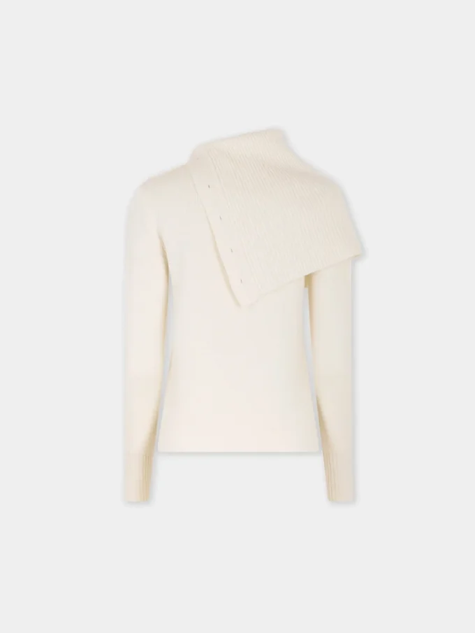 Off White Pullover aus Wolle