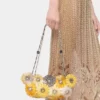 Orangefarbene Tasche „Flower 1969”