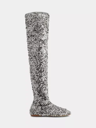 Overknee-Stiefel mit Pailletten