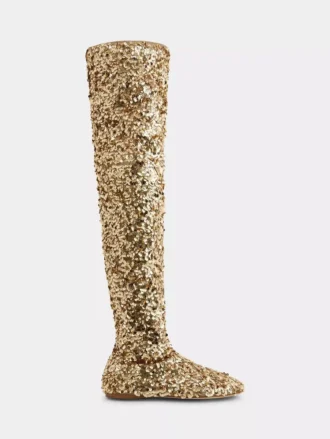 Overknee-Stiefel mit Pailletten