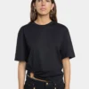 Oversize-T-Shirt mit Piercing