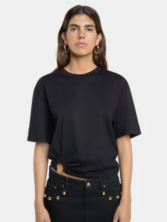 Oversize-T-Shirt mit Piercing