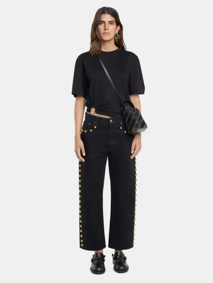 Oversize-T-Shirt mit Piercing
