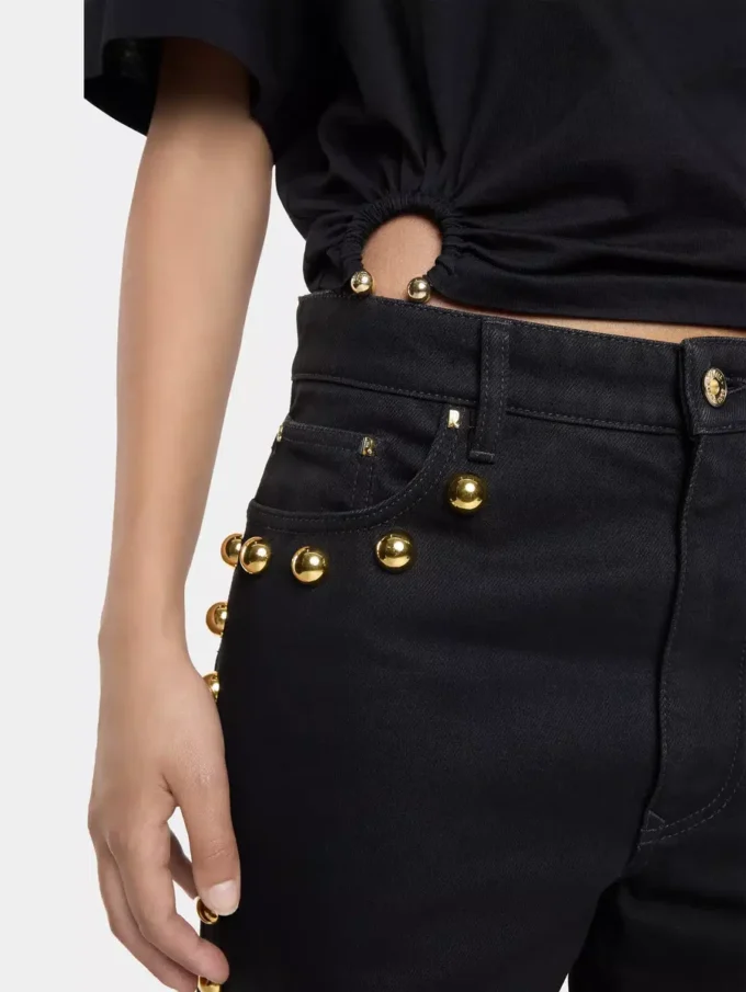 Oversize-T-Shirt mit Piercing