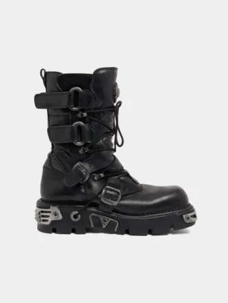 Rabanne x New Rock schwarze Stiefel Rabanne x New Rock schwarze Stiefel
