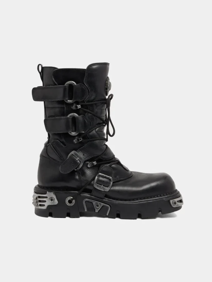 Rabanne x New Rock schwarze Stiefel Rabanne x New Rock schwarze Stiefel