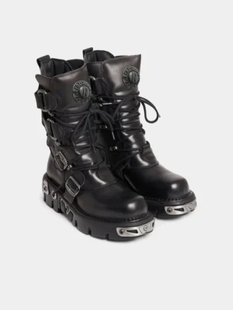 Rabanne x New Rock schwarze Stiefel Rabanne x New Rock schwarze Stiefel