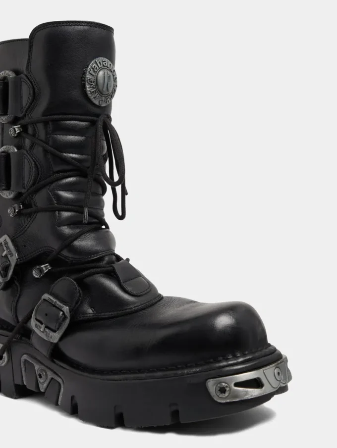 Rabanne x New Rock schwarze Stiefel Rabanne x New Rock schwarze Stiefel
