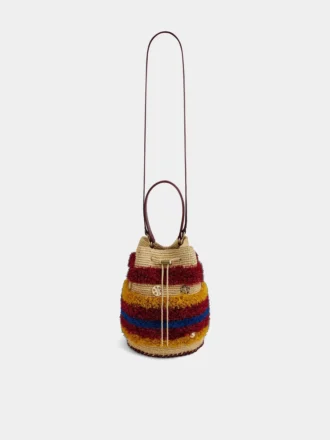 Raffia-Beuteltasche Raffia-Beuteltasche