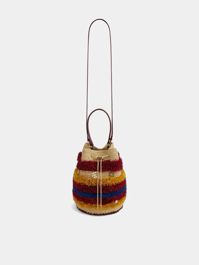 Raffia-Beuteltasche Raffia-Beuteltasche