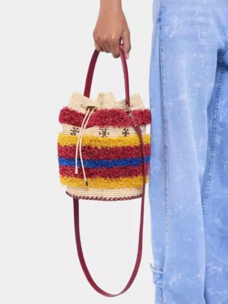 Raffia-Beuteltasche Raffia-Beuteltasche