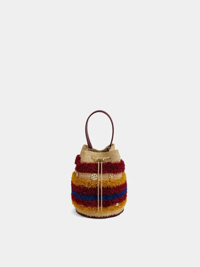 Raffia-Beuteltasche Raffia-Beuteltasche