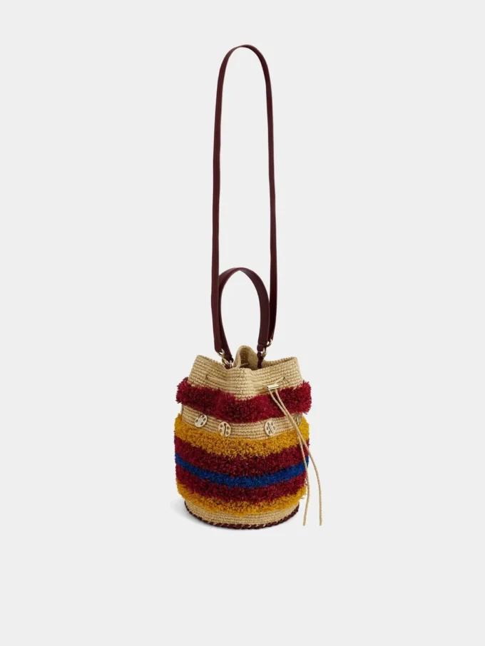 Raffia-Beuteltasche Raffia-Beuteltasche