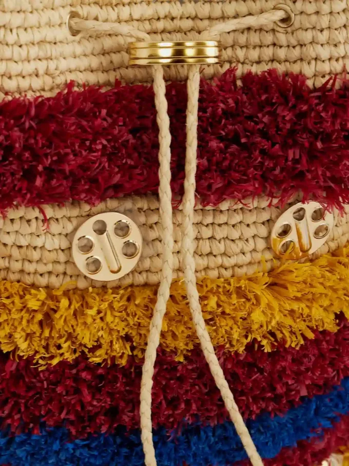 Raffia-Beuteltasche Raffia-Beuteltasche