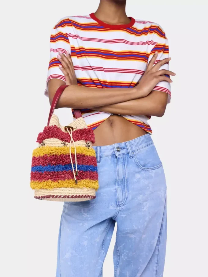 Raffia-Beuteltasche Raffia-Beuteltasche