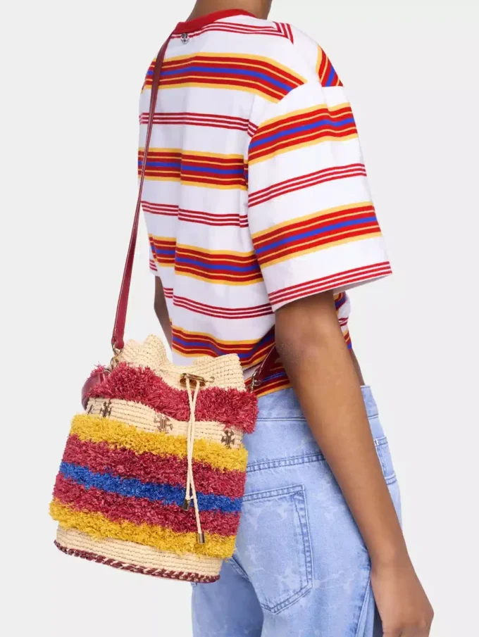 Raffia-Beuteltasche Raffia-Beuteltasche