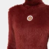 Rollkragenpullover aus gebürstetem Strick
