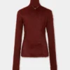 Rollkragenpullover aus gebürstetem Strick