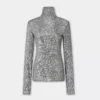 Rollkragenpullover mit Pailletten