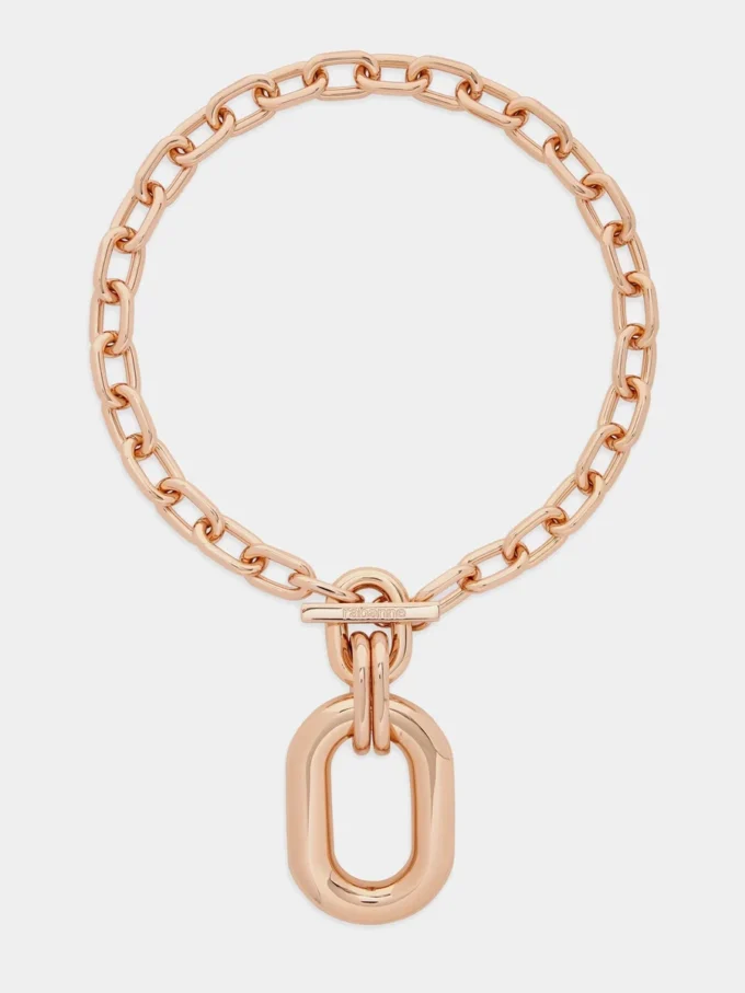 Roségoldene XL-Link-Halskette