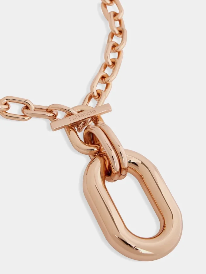 Roségoldene XL-Link-Halskette