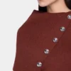 Rostfarbener Pullover aus Wolle