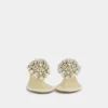 Sandalen mit Kitten-Absatz und Strass