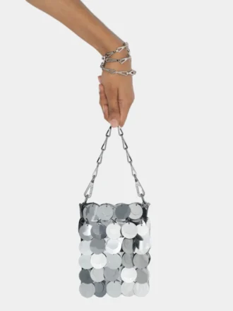 Schultertasche mit Pailletten