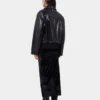 Schwarze Fliegerjacke aus Leder