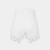 Shorts aus Denim mit Stickdetails
