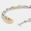 Silber/Gold XL-Gliedergürtel