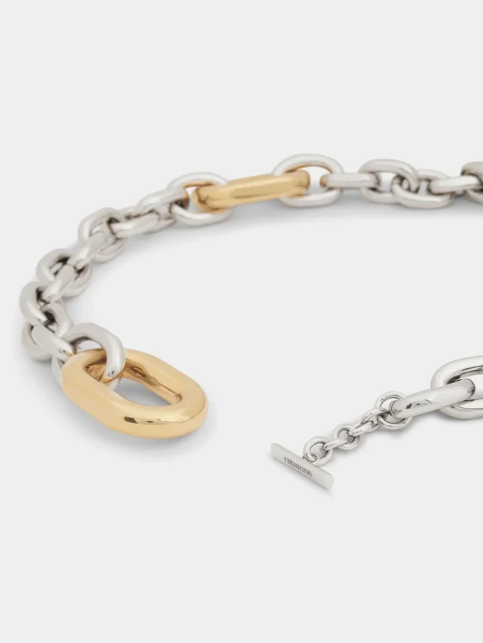 Silber/Gold XL-Gliedergürtel