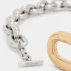 Silber/Gold XL-Gliedergürtel