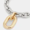 Silber/Gold XL-Gliederkette