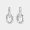 Silberne doppelte XL-Link-Ohrringe Silberne doppelte XL-Link-Ohrringe
