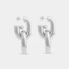 Silberne doppelte XL-Link-Ohrringe Silberne doppelte XL-Link-Ohrringe