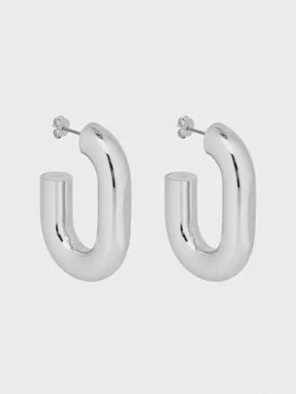 Silberne XL Link-Ohrringe Silberne XL Link-Ohrringe