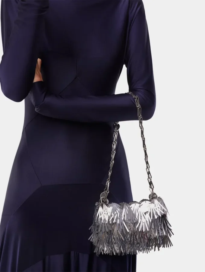 Sparkle Nano Metallic-Pelztasche