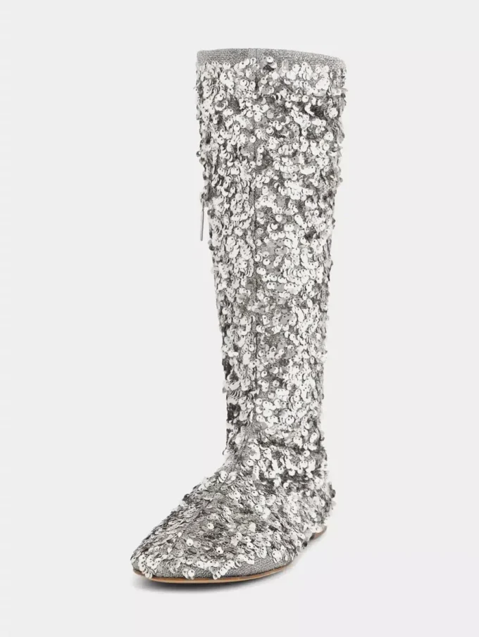 Stiefel mit Pailletten