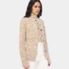 Strickjacke aus gebürstetem Strick