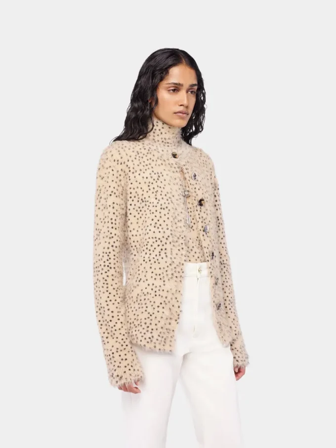 Strickjacke aus gebürstetem Strick