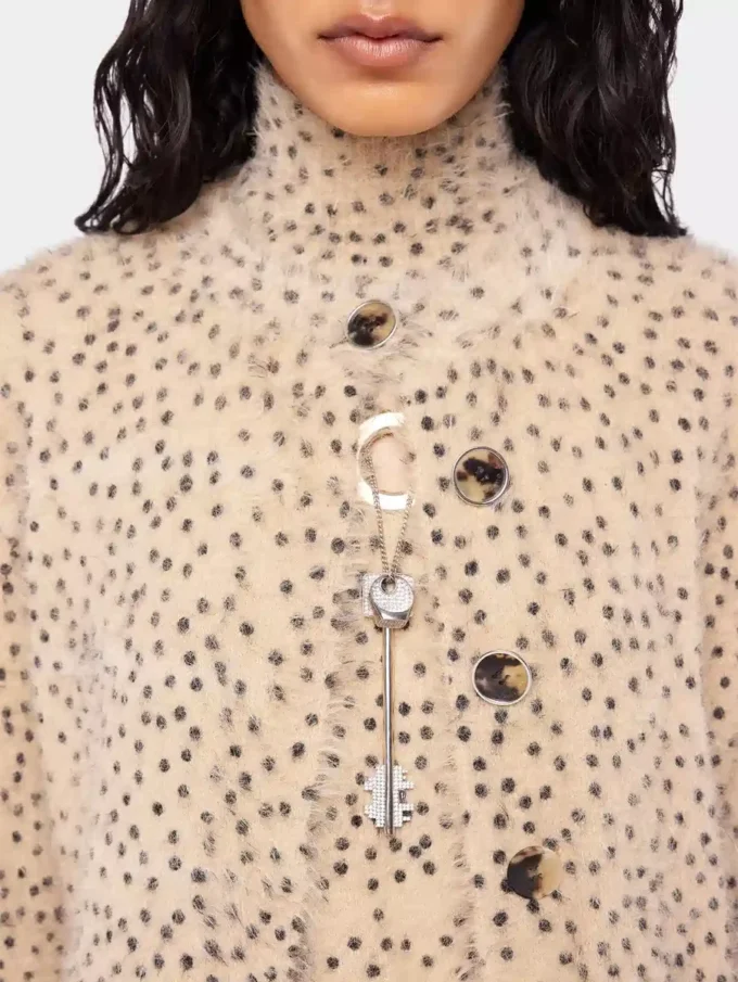 Strickjacke aus gebürstetem Strick