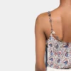 Tanktop aus bedrucktem Satin