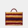 Tragetasche aus Raffia mit Riemen