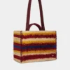 Tragetasche aus Raffia mit Riemen