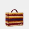 Tragetasche aus Raffia mit Riemen