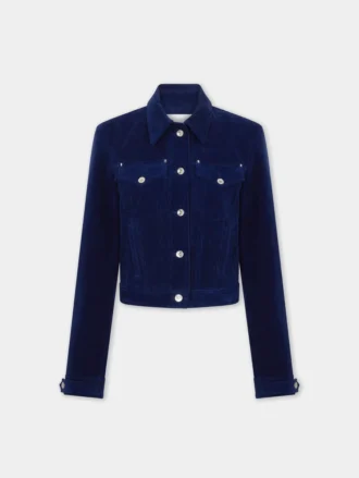 Truckerjacke aus Samt
