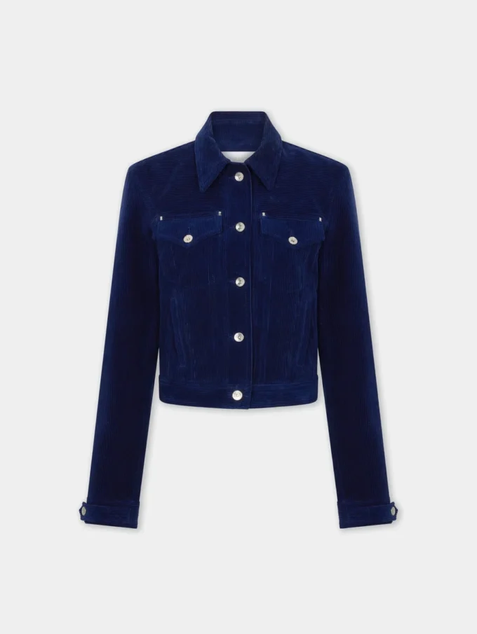 Truckerjacke aus Samt